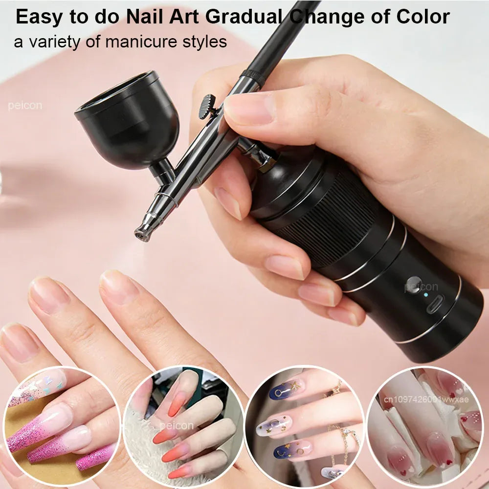 Cordless Nail Airbrush Kit