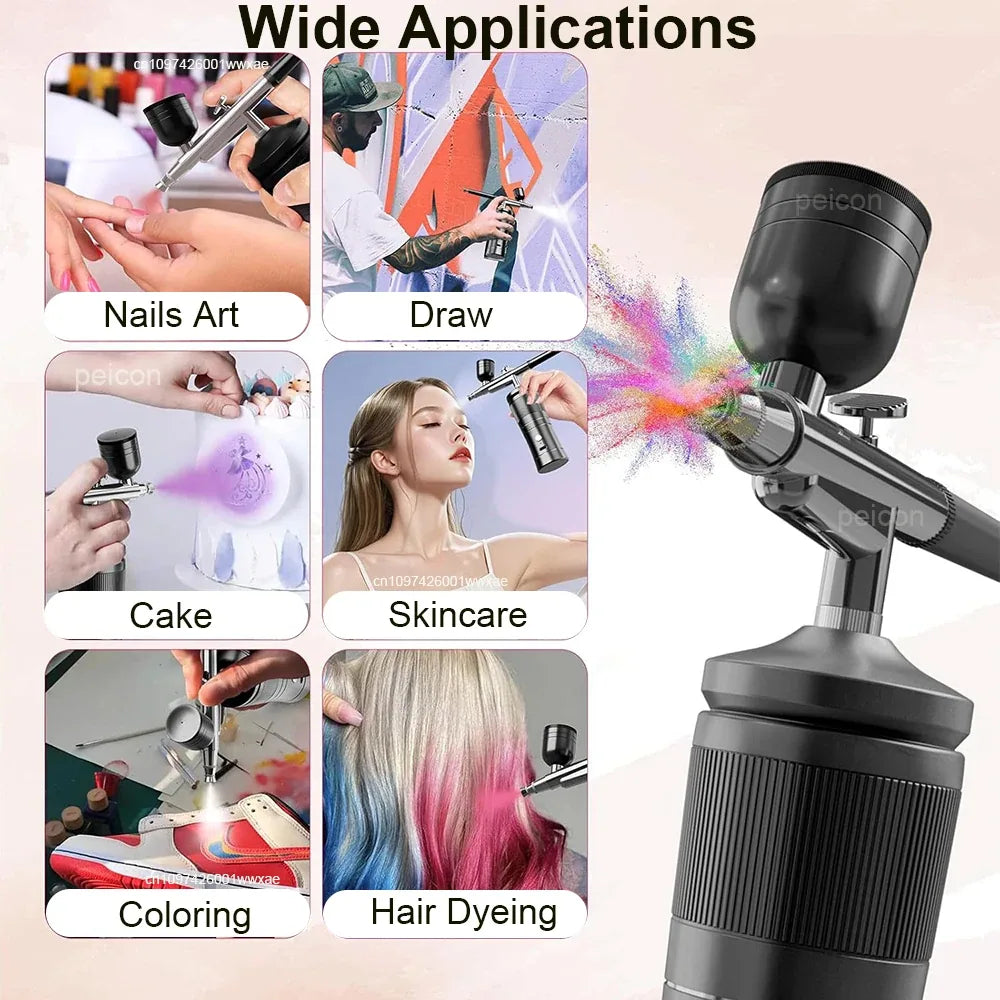 Cordless Nail Airbrush Kit