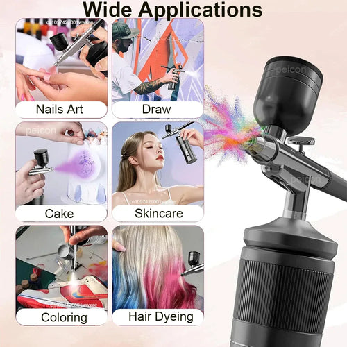 Cordless Nail Airbrush Kit
