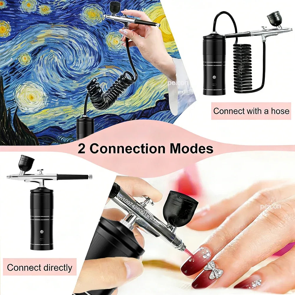 Cordless Nail Airbrush Kit